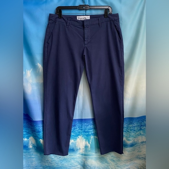 Frank & Eileen WICKLOW The Italian Performance Twill Size 10 Vintage Navy - Picture 3 of 16